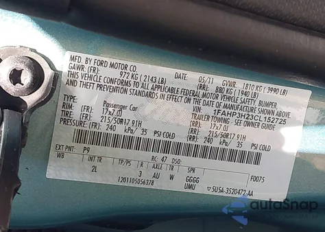 2012 Ford Focus Sel from USA, damaged, VIN 1FAHP3H23CL152725